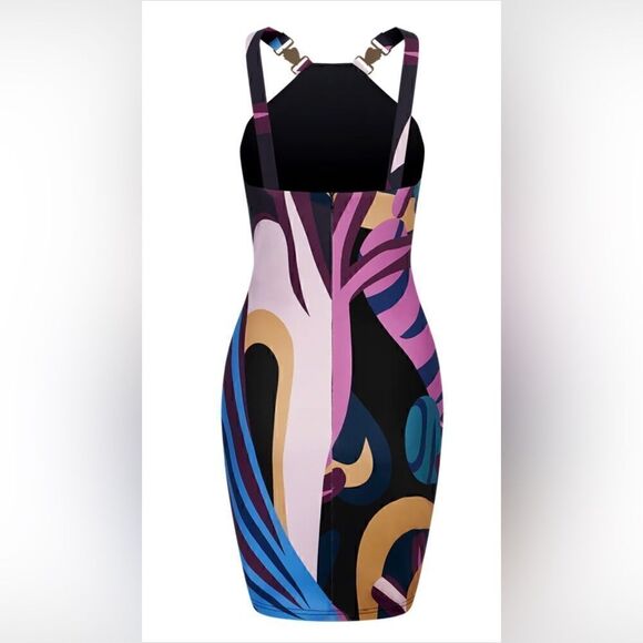 Bahari Bahamas Chesapeake bodycon dress with seashell accents L - NWT- stretch - Picture 3 of 17